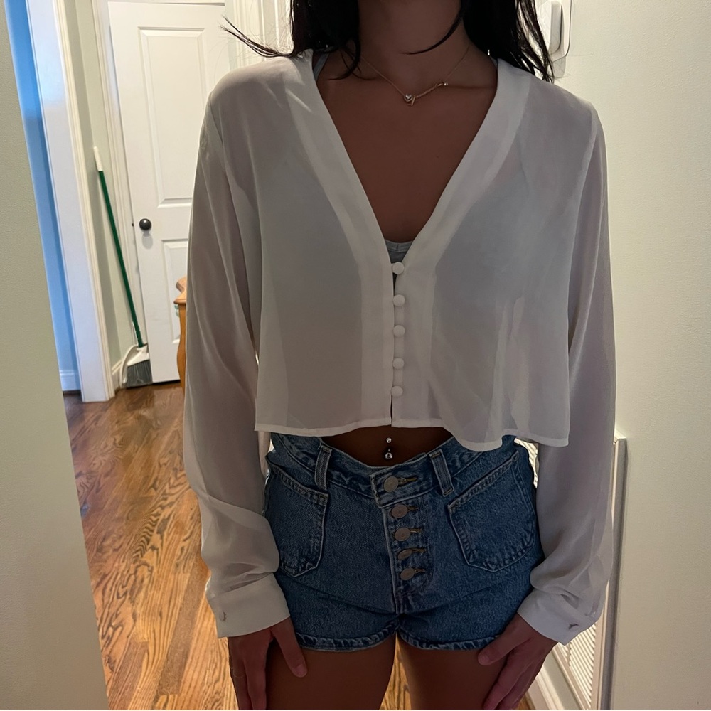 SUPERDOWN BELINDA BUTTON UP TOP